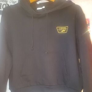 Vans Black and Gold Unisex Sweater Final Price
